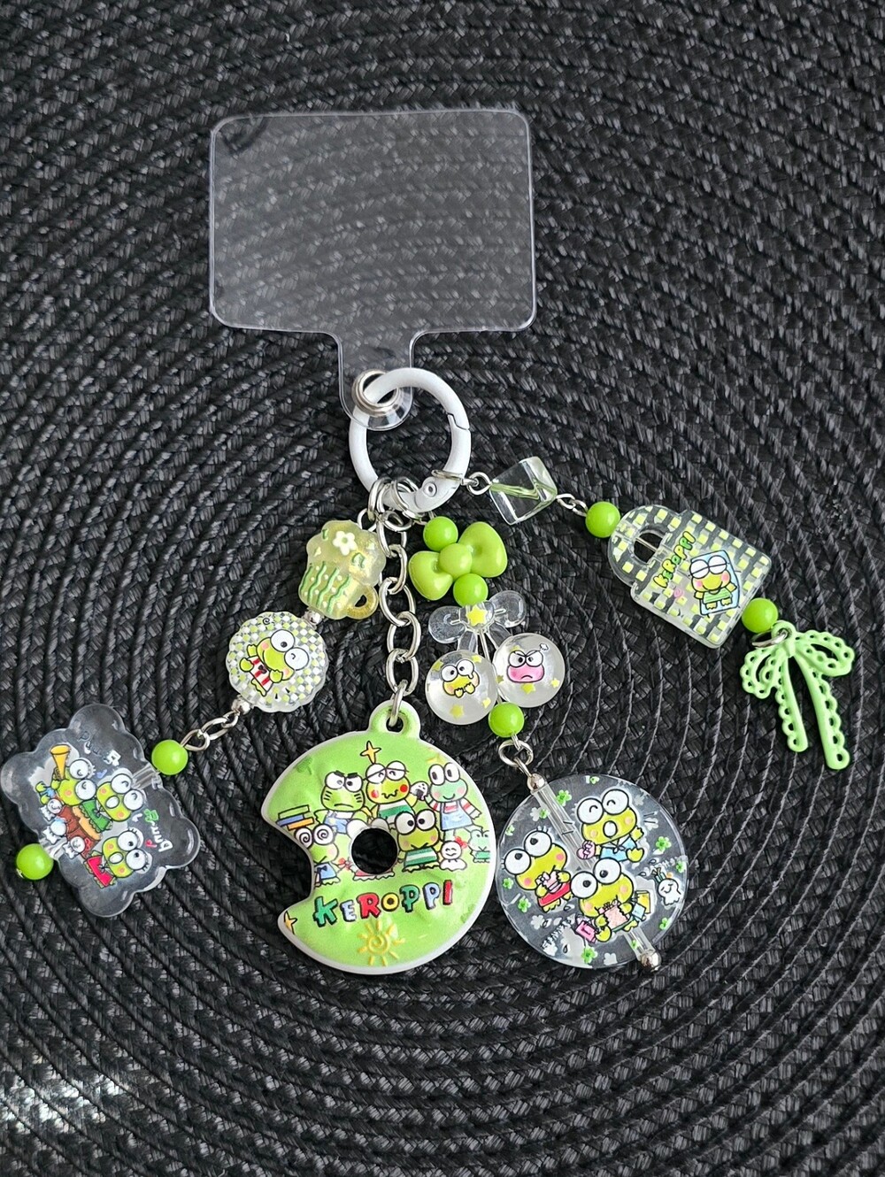 Keroppi Green Keychain, Phone/Bag Charm